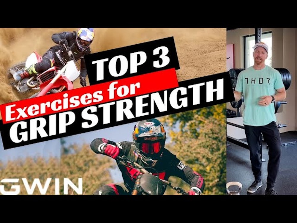VIDEO: THE 3 BEST Grip Strength Exercises | Working out with Aaron Gwin