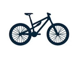 Photo of a Mountain bike sillhouete