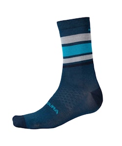 Endura | Baabaa Merino Stripe Sock Men's | Size Small/medium In Blueberry