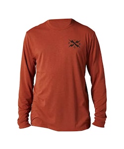 Fox Apparel | CaliBrated LS Tech T-Shirt Men's | Size Medium in Red Clay
