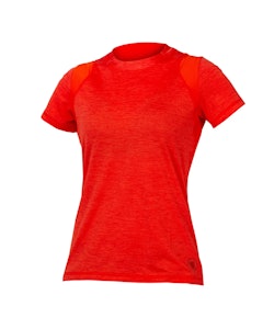 Endura | Women's SingleTrack S/S Jersey | Size Extra Large in Paprika