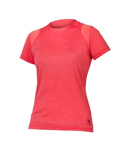 Endura | Women's Singletrack S/s Jersey | Size Large In Punch Pink