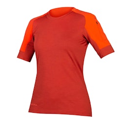 Endura | Women's Gv500 S/s Jersey | Size Large In Cayenne