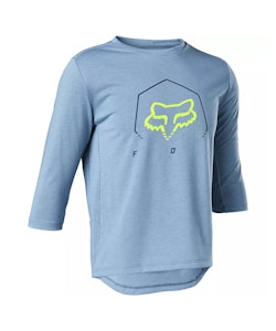 Fox Apparel | Yth Ranger Dr 3/4 Jersey Men's | Size Small In Dusty Blue