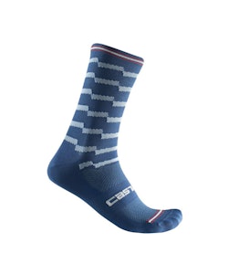 Castelli | Unlimited 18 Sock Men's | Size Small/Medium in Cobalt Blue