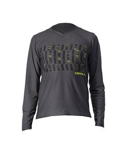 Castelli | Trail Tech Ls Jersey Men's | Size Small In Dark Grey/black Electric Lime | Polyester