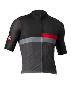 Castelli | A Blocco Jersey Men's | Size Extra Large in Light Black/Red/Dark Gray