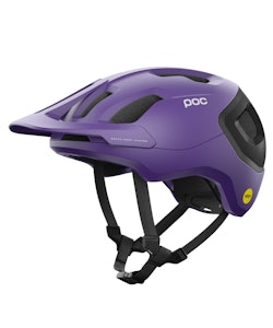Poc | Axion Race MIPS Helmet Men's | Size Large in Sapphire Purple/Uranium Black Metallic/Matte