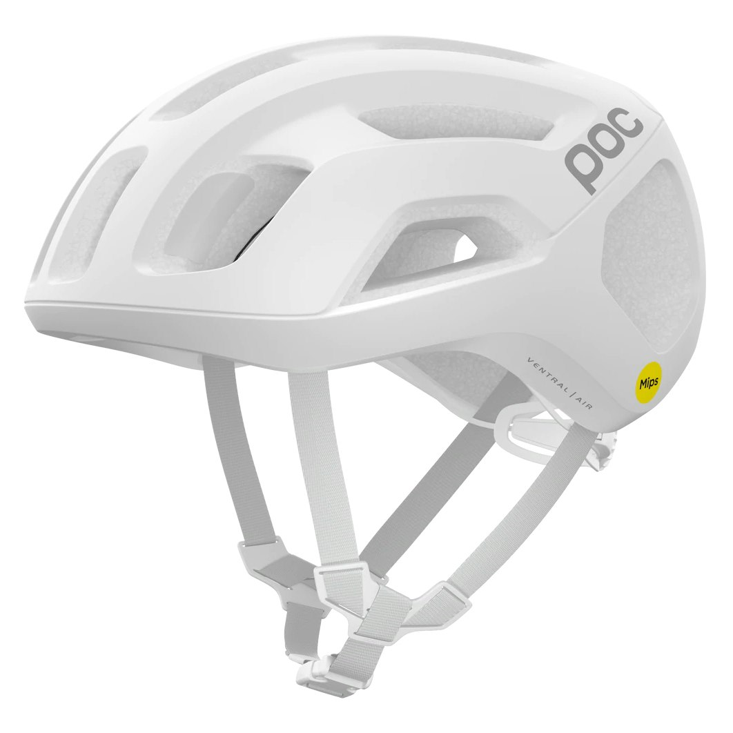 POC Axion Race MIPS Cycling Helmet Hydrogen White Uranium Black Matt MED