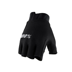 100% | Exceeda Women's Gel Short Finger Gloves | Size Large In Black