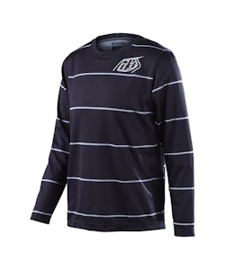 Troy Lee Designs | Youth Flowline Ls Jersey Men's | Size Extra Large In Revert Black | Polyester