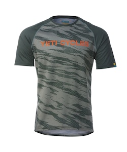 Yeti Cycles | Longhorn Jersey Men's | Size Medium In Jungle Camo | 100% Polyester
