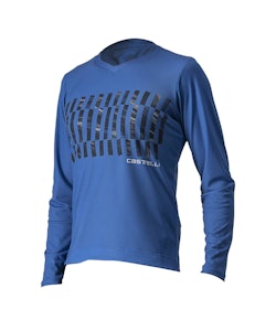 Castelli | Trail Tech Ls Jersey Men's | Size Extra Large In Cobalt Blue/savile Blue/silver Gray | Polyester