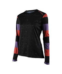 Troy Lee Designs | Wmns Lilium Ls Jersey Women's | Size Small In Rugby Black