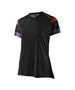 Troy Lee Designs | Wmns Lilium Ss Jersey Women's | Size Extra Small In Rugby Black