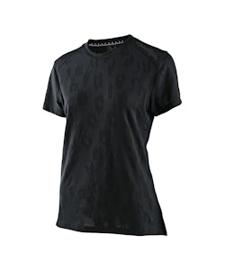 Troy Lee Designs | Wmns Lilium Ss Jersey Women's | Size Extra Large In Jacquard Black