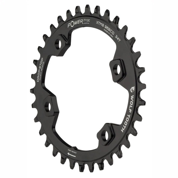Wolf Tooth Oval 96 mm BCD Chainring for XT M8000 & SLX M7000