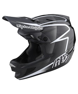 Troy Lee Designs | D4 Carbon Helmet W/mips Men's | Size Large In Lines Black/gray