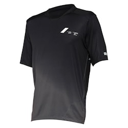 100% | Celium Short Sleeve Jersey Men's | Size Large In Black/charcoal | Spandex/polyester