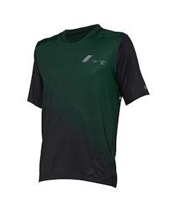 100% | Celium Short Sleeve Jersey Men's | Size Small In Forest Green/black | Spandex/polyester