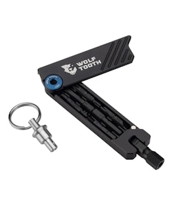 Wolf Tooth Components | 6 Bit Hex Wrench Multi Tool With Keyring Blue