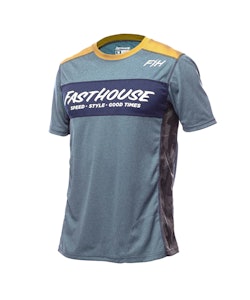 Fasthouse | Classic Acadia Ss Jersey Men's | Size Small In Heather Indigo | 100% Polyester