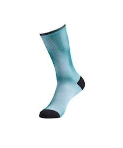 Specialized | Soft Air Tall Sock Men's | Size Extra Large in Tropical Teal Distortion