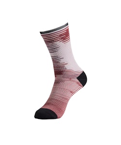 Specialized | Soft Air Mid Sock Men's | Size Small in Maroon Blur