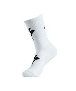Specialized | Techno Mtb Tall Logo Sock Men's | Size Medium in Dove Grey