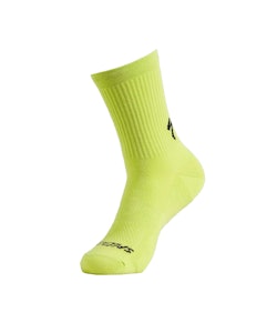 Specialized | Cotton Tall Sock Men's | Size Medium in Hyper Green