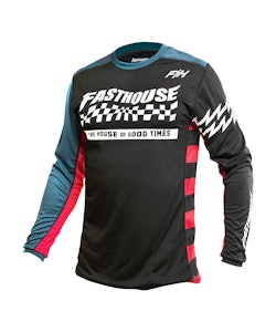 Fasthouse | Classic Velocity LS Jersey Men's | Size Medium in Black/Indigo