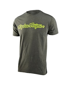 Troy Lee Designs | SIGNATURE SHORT SLEEVE T-Shirt Men's | Size Large in Olive Heather