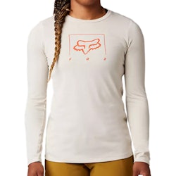 Fox Apparel | Women's Ranger Dr Mid Ls Jersey | Size Medium In White | Polyester