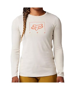 Fox Apparel | Women's Ranger Dr Mid Ls Jersey | Size Small In White | Polyester