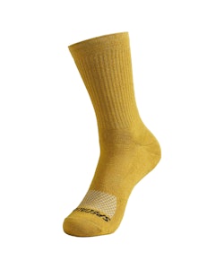 Specialized | Cotton Tall Logo Sock Men's | Size Large In Harvest Gold | 100% Cotton