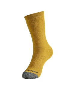 Specialized | Merino Deep Winter Tall Logo Sock Men's | Size Large in Harvest Gold