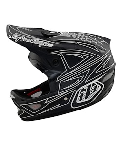 Troy Lee Designs | D3 Fiberlite Helmet Men's | Size Xx Large In Spider Stripe Black