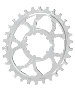 5Dev | 7075 Oval Chainring | Raw |Clear, 32T, 3Mm Offset, 6% Oval | Aluminum