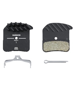 Shimano | H03A-Rf Disc Brake Pad And Spring Resin Compound, Finned Alloy Back Plate, One Pair