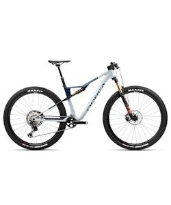 Orbea | Oiz M10 Bike 2023 Large Halo Silver, Blue Carbon View