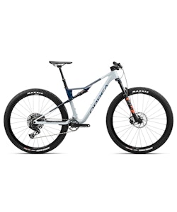 Orbea | Oiz M11 Axs Bike 2023 X Large Halo Silver, Blue Carbon View