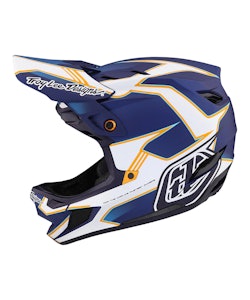 Troy Lee Designs | D4 Composite Matrix Helmet Men's | Size Large In Matrix Blue