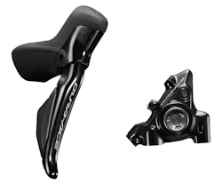 Shimano | Dura-Ace R9270 Di2 Shift Lever And Caliper Left/front, 2X12-Speed, Flat Mount, Black