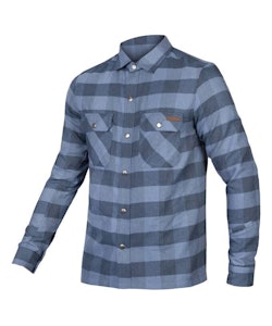 Endura | Hummvee Flannel Shirt Men's | Size Large In Ensign Blue