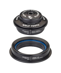 Wolf Tooth Components | Zs44/zs56 Geoshift Performance Angle Headset | Black | Zs44/zs56, Short, 1 Degree