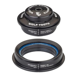 Wolf Tooth Components | Zs44/zs56 Geoshift Performance Angle Headset | Black | Zs44/zs56, Long, 1 Degree