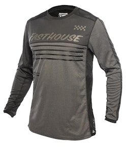 Fasthouse | Mercury Classic Ls Jersey Men's | Size Large In Black Heather/charcoal Heather | 100% Polyester