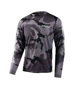 Troy Lee Designs | Flowline Ls Jersey Men's | Size Extra Large In Cams Carbon