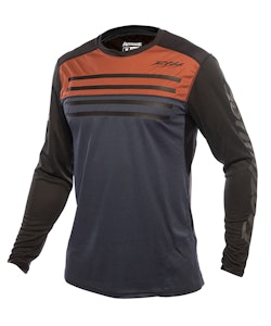 Fasthouse | Sidewinder Alloy Ls Jersey Men's | Size Small In Rust/midnight Navy | Spandex/polyester