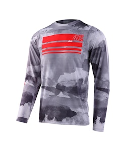 Troy Lee Designs | Skyline Ls Jersey Men's | Size Small In Blocks Cement | Spandex/polyester